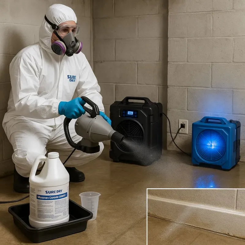 Sanitization and Odor Removal process in Mendon, MA